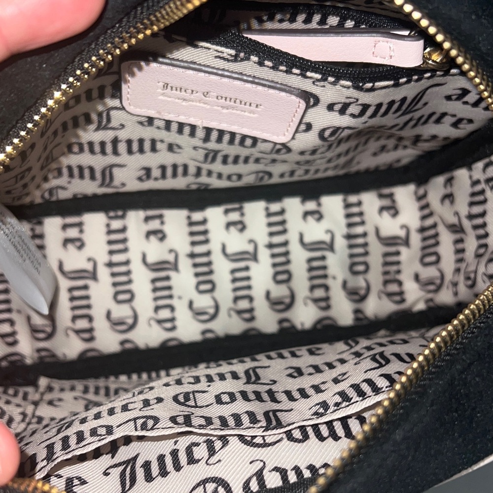 Juicy Couture Black and Pink Crossbody Bag with Wallet - Picture 5 of 9